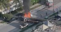 85-foot pile driver collapses at Florida construction site, traps 2 workers