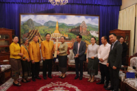 Minister of Culture and Tourism Receives the Khaen Lao Art Association Delegation