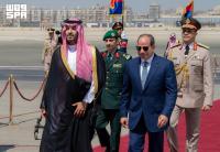 El-Sisi, Saudi Crown Prince Meet in Cairo Amid Regional Escalation