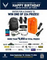 Exchange celebrates Air Force’s 79th Birthday with nearly $9,000