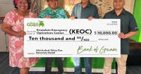 Bank of Guam donates $10,000 to support Monkubok Weto families as they rebuild