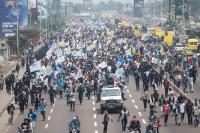 Police crack down on protests against constitutional change in DR Congo