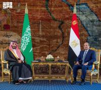 Egypt’s el-Sisi meets MBS, backs Saudi call for secure Red Sea navigation