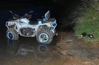 In Poland, a Belarusian woman on a quad bike fell from a cliff into the Vistula river