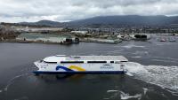 The world’s largest electric ferry, China Zorrilla, arrives in Uruguay with a capacity for 2,100 passengers