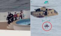 Dramatic moment Disney cruise employee is airlifted off ship during medical emergency