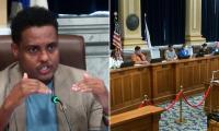 Cringeworthy moment Minneapolis lawmaker struggles to speak ENGLISH in city council meeting... before getting word completely wrong