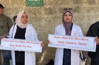 Gaza dentists protest shortage of dental supplies caused by Israeli restrictions