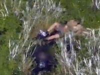 Florida man accused of DUI crawls through swamp with two kids