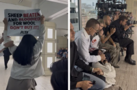 Fashion boss put on leave for restraining animal rights protesters at New York fashion week