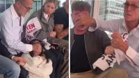 Viral footage shows top fashion boss tackling PETA protestors during New York Fashion Week runway show
