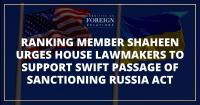 Ranking Member Shaheen Urges House Lawmakers to Support Swift Passage of Sanctioning Russia Act