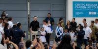 El Salvador Independence Day: Bukele’s Presidential Family Inaugurates School Promised One Year Ago in Los Toles