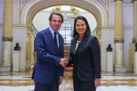 Peru: President Fujimori meets with Jose Maria Aznar to address cooperation
