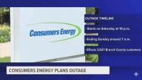 Consumers to perform overnight work that will cause overnight power disruptions in Branch County Saturday night