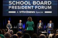 Chicago school board president candidates field questions in televised town hall