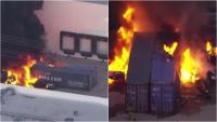NBC News helicopter crashes, bursts into flames in Los Angeles while covering SUV-bus accident, 3 killed