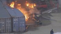 KNBC helicopter crashes and bursts into flames in Los Angeles, killing three