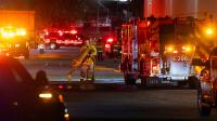 Three dead and another hospitalised after news helicopter crashes in Los Angeles near scene of fatal bus collision