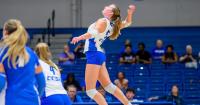 CCSU volleyball drops 5-set thriller to Manhattan; men’s soccer falls