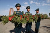 Tribute paid at Ata-Beyit to servicemen killed on Kyrgyz-Tajik border