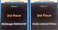 Avery Journal-Times, Watauga Democrat earn General Excellence awards by NCPA