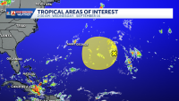 New tonight, Atlantic wave Invest 98L may intensify | Watching tropical activity east of Bermuda