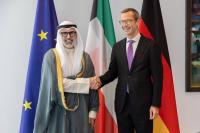 Kuwait foreign minister meets German chancellor's security adviser in Berlin
