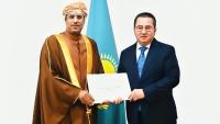 Oman envoy to Kazakhstan presents copy of credentials