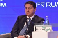 Hikmat Hajiyev speaks about Caucasian Albania's rich Christian heritage in Karabakh and other regions at Arab Media Forum