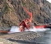 WATCH: MSC Baltic III bow cut as wreck removal reaches halfway point