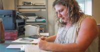 Artist-in-residence turns letters into poetry