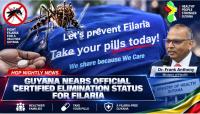 Guyana Nears Official Certified Elimination Status For Filaria