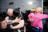 Released political prisoners arrive from Belarus to Lithuania