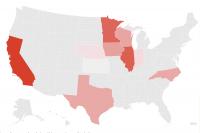 Map of Trump Approval Rating in Biggest Farming States as Diesel Costs Soar