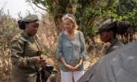 Sophie visits Zambian wildlife charity after luggage mishap