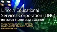 Lincoln Educational Services Corp. (LINC) Investors: Securities Fraud Class Action Filed, Contact Hagens Berman Before November 10, 2026 Lead Plaintiff Deadline