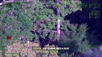 Florida boaters rescued after capsized vessel leaves them stranded in tree