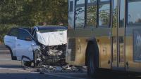 Driver killed after slamming stolen SUV into back of Metro bus in south King County