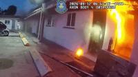 Florida police race to evacuate guests as motel burns