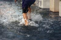Flash flooding sends New Jersey half marathon runners through waist-deep water as 250 still finish