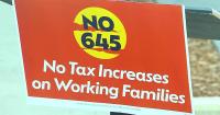 Spokane rally pushes back on Initiative 645 and millionaire's tax repeal