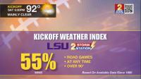 LSU vs. Ole Miss: LSU Kickoff Weather Index