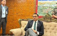 Finance Minister Swarnim Wagle heads to New Delhi