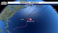 Invest 98 continues to produce some disorganized showers and thunderstorms