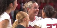 Kenna Cogill shines in spot start, shows off No. 1 Nebraska volleyball’s depth at middle blocker