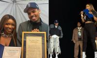 Chris Brown torches Texas Democrat who joined Jasmine Crockett to honor him on stage and then APOLOGIZED