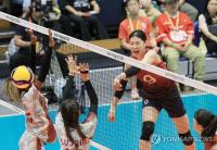 (Asiad) S. Korea beats Qatar in women's volleyball