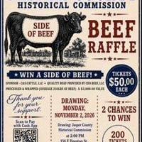 Friends of Jasper County Historical Commission Holding Beef Raffle