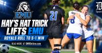 Bridget Hay's first career hat trick guides Eastern Mennonite women's soccer to first win